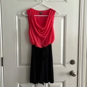 Pink and black express dress size medium